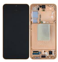 Samsung Galaxy S24 (S921B) Display LCD Complete with Frame Amber Yellow (Service Pack-Assembled)