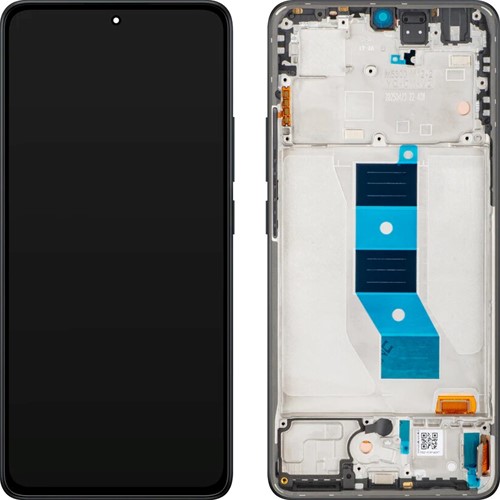 Xiaomi Redmi Note 14 5G, Poco M7 Pro 5G Display LCD Complete With Frame Black (Service-Pack)