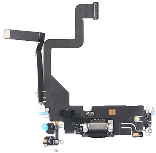 For Apple iPhone 14 Pro Charging Connector Flex Black (Pulled)
