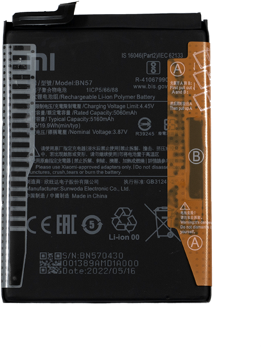 Battery (Model BN61 BN57) compatible with Xiaomi Poco X3, Xiaomi Poco X3 Pro (OEM-Equivalent)-2