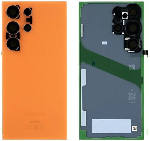 Samsung Galaxy S24 Ultra (S928B) Back Cover With Camera Lens Titanium Orange