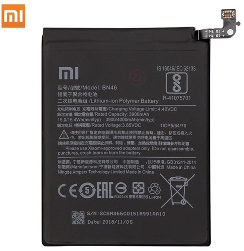 Akku (Model BN46) kompatibel mit Xiaomi Redmi 7, Xiaomi Redmi Note 6, Xiaomi Redmi Note 8, Xiaomi Redmi Note 8T (OEM-Equivalent)