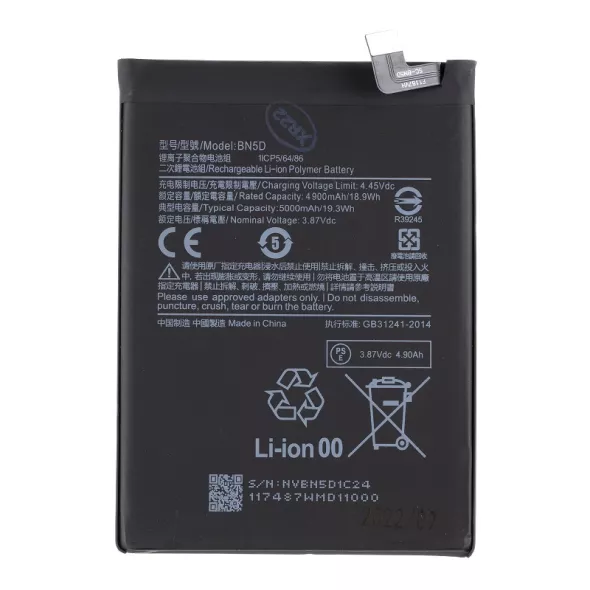 Batería (Model BN5D) compatible con Xiaomi Redmi Note 11, Xiaomi Redmi Note 11s, Xiaomi Poco M4 Pro 4G (OEM-Equivalent)