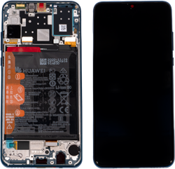 Huawei P30 Lite New Edition (02353FQE) Display LCD Blue + Battery (Service-Pack)