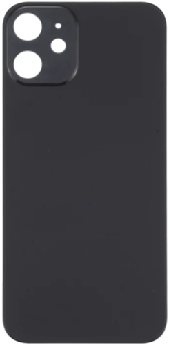For Apple iPhone 12 Big Hole Back Glass Black (OEM)