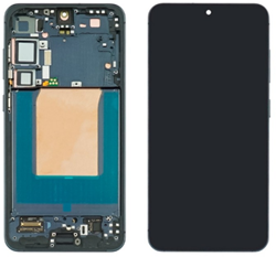 Samsung Galaxy S25 Plus (S936B) Display LCD Complete with Frame Blue Black (Service-Pack)
