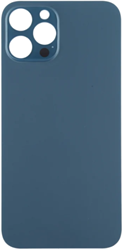 For Apple iPhone 12 Pro Big Hole Back Glass Pacific Blue (OEM)