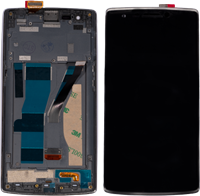 Oneplus One (A0001) Display LCD With Frame Silver (OEM)-3