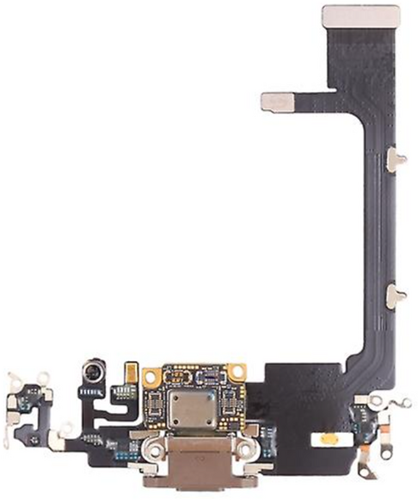 For Apple iPhone 11 Pro Charging connector flex Gold (Pulled)