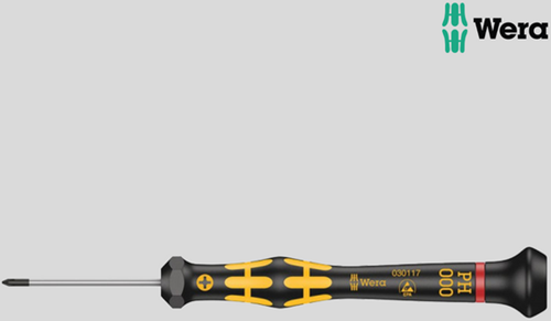 Wera Kraftform Micro ESD, PH000X40 ultra fine point Phillips (WR-94725)