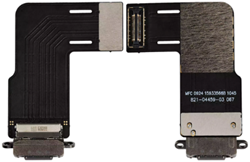 For Apple iPad Air 11 (2024, 2025) Charging Connector Flex Cable Space Gray (OEM-Equivalent)