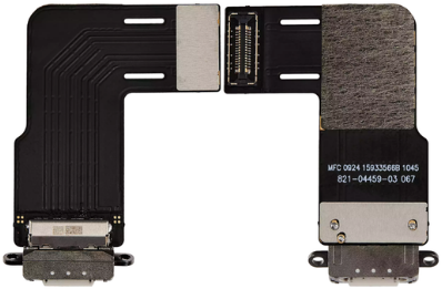 For Apple iPad Air 11 (2024, 2025) Charging Connector Flex Cable Starlight (OEM-Equivalent)