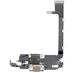 For Apple iPhone 11 Pro Max Charging connector flex Gold (Pulled)