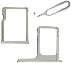 HTC M8 Mini Sim and SD Card Holder Silver