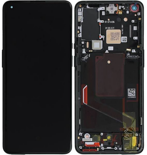 OnePlus 9 Pro 5G (LE2120, LE2121) LCD Display Black With Frame (Pulled)