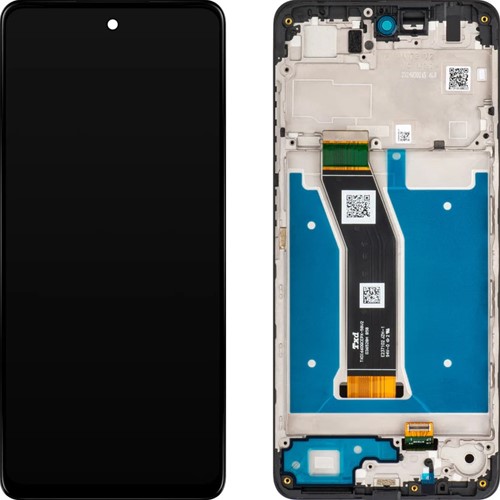 Motorola Moto G04s Display LCD With Frame Black (Service-Pack)