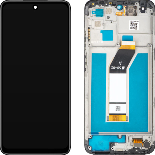 Xiaomi Redmi 10 (2021), Redmi 10 Prime DIsplay LCD With Frame Black (Service-Pack)