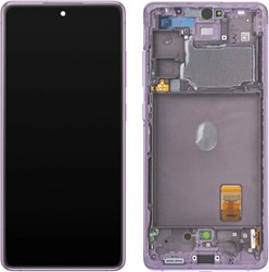 Samsung Galaxy S20 FE (G780F) Display LCD Complete With Frame Cloud Lavender (Service-Pack)
