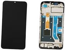 OPPO A17 / A17k 4G (2022) Display LCD Complete With Frame Black (Service-Pack)
