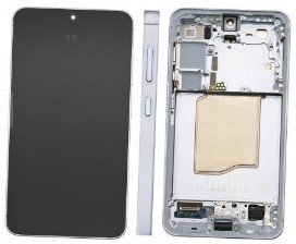 Samsung Galaxy S25 (S931B) Display LCD Complete with Frame Icy Blue (Service-Pack)