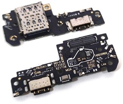 Xiaomi Redmi Note 12 Pro Speed, Redmi Note 12 Pro 5G, Poco X5 Pro Charging Connector Board With Sim Reader