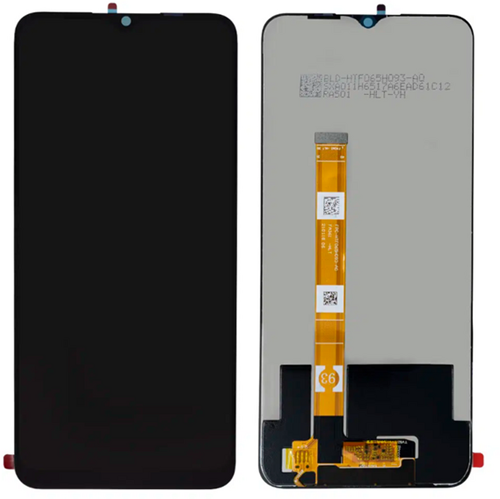 For Oppo A15, A15s, A35, Narzo 30A, C11, C12, C15, C25 Display LCD Without Frame Black O-100 (OEM)