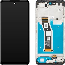 Motorola Moto E14 Display LCD With Frame Black (Service-Pack)