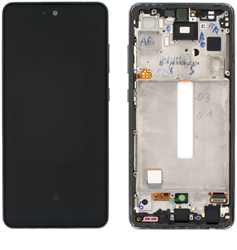 Samsung Galaxy A52s (A528B) Display LCD Complete With Frame Black (Service-Pack)