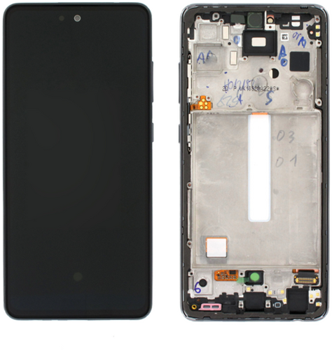 Samsung Galaxy A52s (A528B) Display LCD Complete With Frame Black (Service-Pack)