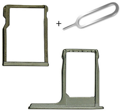 HTC M8 Mini Sim and SD Card Holder Grey