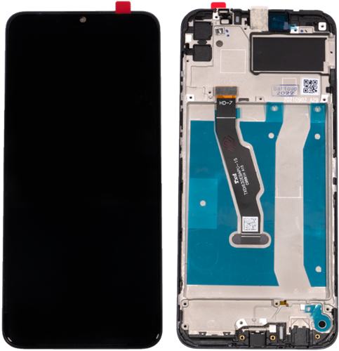 Huawei Y6P (2020), Honor 9A, Honor 9A Play, Display LCD With Frame Black (OEM)-2