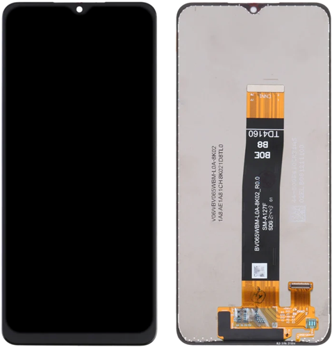 Samsung Galaxy A12s (A127F), A12 Nacho Display LCD Black Flex Without Frame Black (Service-Pack)