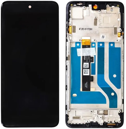 Motorola Edge 20 Lite (XT2139-1) Display LCD With Frame Black 5D68C23405 (Service-Pack)