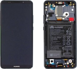 Huawei Mate 10 Pro Display LCD Complete + Battery Black (Service-Pack)