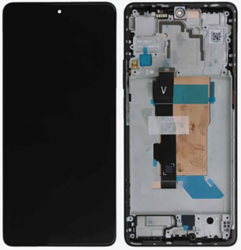 Xiaomi Poco F5, Redmi Note 12 Turbo (5G) (2023) Display LCD Complete with Frame Black (Service-Pack)