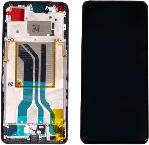 Realme GT2 (RMX3310) Display LCD With Frame (4909345) Black (Service-Pack)-2