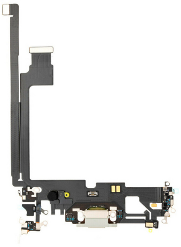 For Apple iPhone 12 Pro Max Charging Connector Flex White (Pulled)
