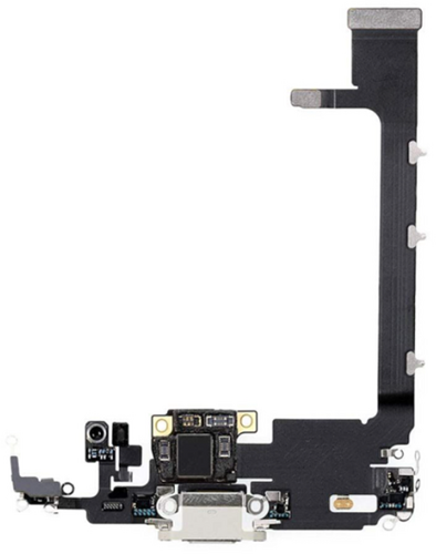 For Apple iPhone 11 Pro Max Charging connector flex White (Pulled)