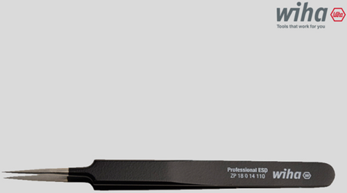 Wiha ZP18014110 Precision Tweezer Professional ESD (WH 18014)