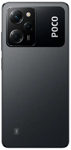 Xiaomi Poco X5 Pro Back Cover With Camera Lens Black