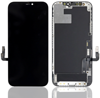 For Apple iPhone 12, 12 Pro Display LCD Black (Soft OLED)