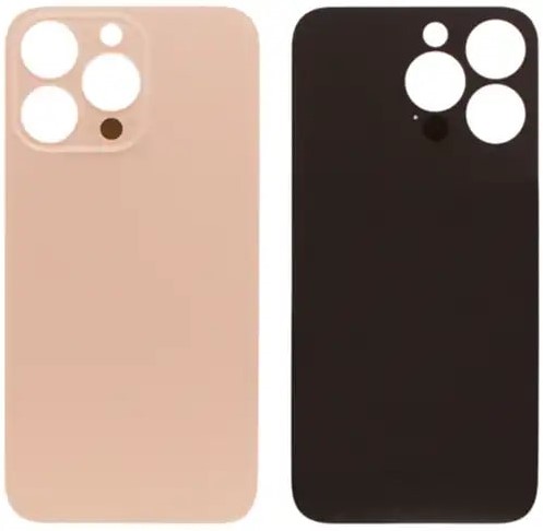 For Apple iPhone 13 Pro Big hole Back Glass Gold (ORG)