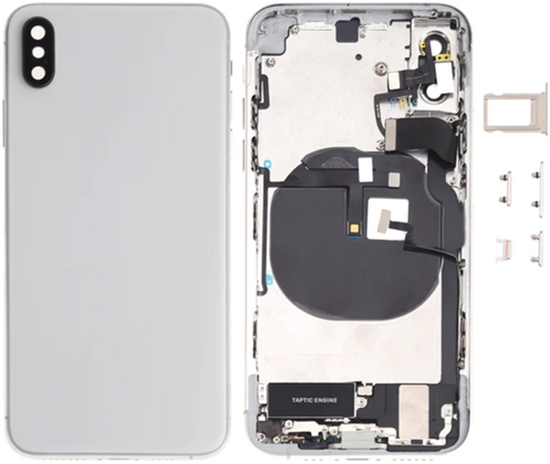 For Apple iPhone XS Rear Housing With Small Parts White (OEM)