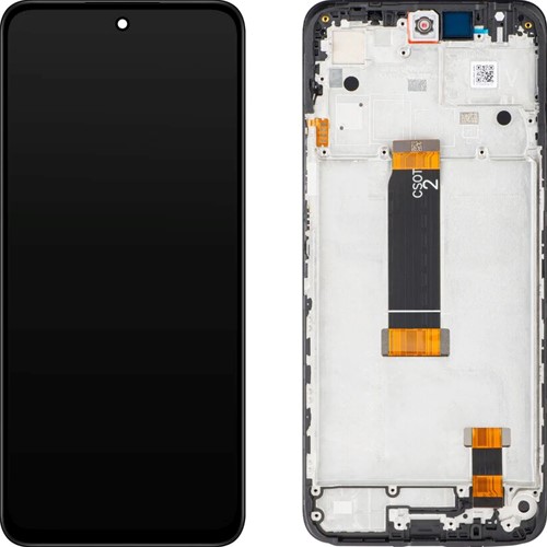Xiaomi Redmi 12 4G, Redmi 12 5G, Poco M6 Pro 5G Display LCD Complete With Frame Black (Service-Pack)