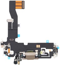 For Apple iPhone 12, 12 Pro Charging Connector Flex Gold (Pulled)