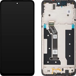 Motorola Moto G35 Display LCD With Frame Black (Service-Pack)