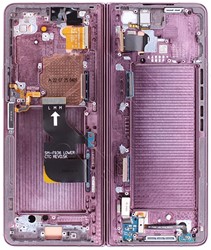 Samsung Galaxy Z Fold 4 5G (F936B) Inner Display LCD complete Purple (Service Pack)