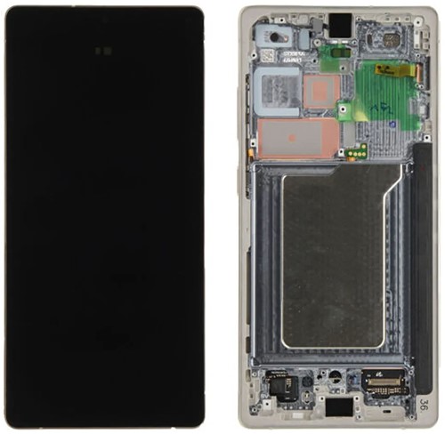Samsung Galaxy S25 Ultra (S938B) Display LCD Complete with Frame Titanium Silver Blue (Service-Pack)