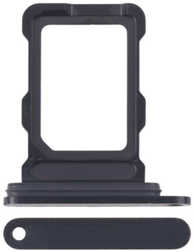 For Apple iPhone 16 Pro, 16 Pro Max Sim Card Holder Black Titanium (OEM-Equivalent)