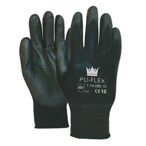 PU-Flex Gloves Black 1.14.086 (M)